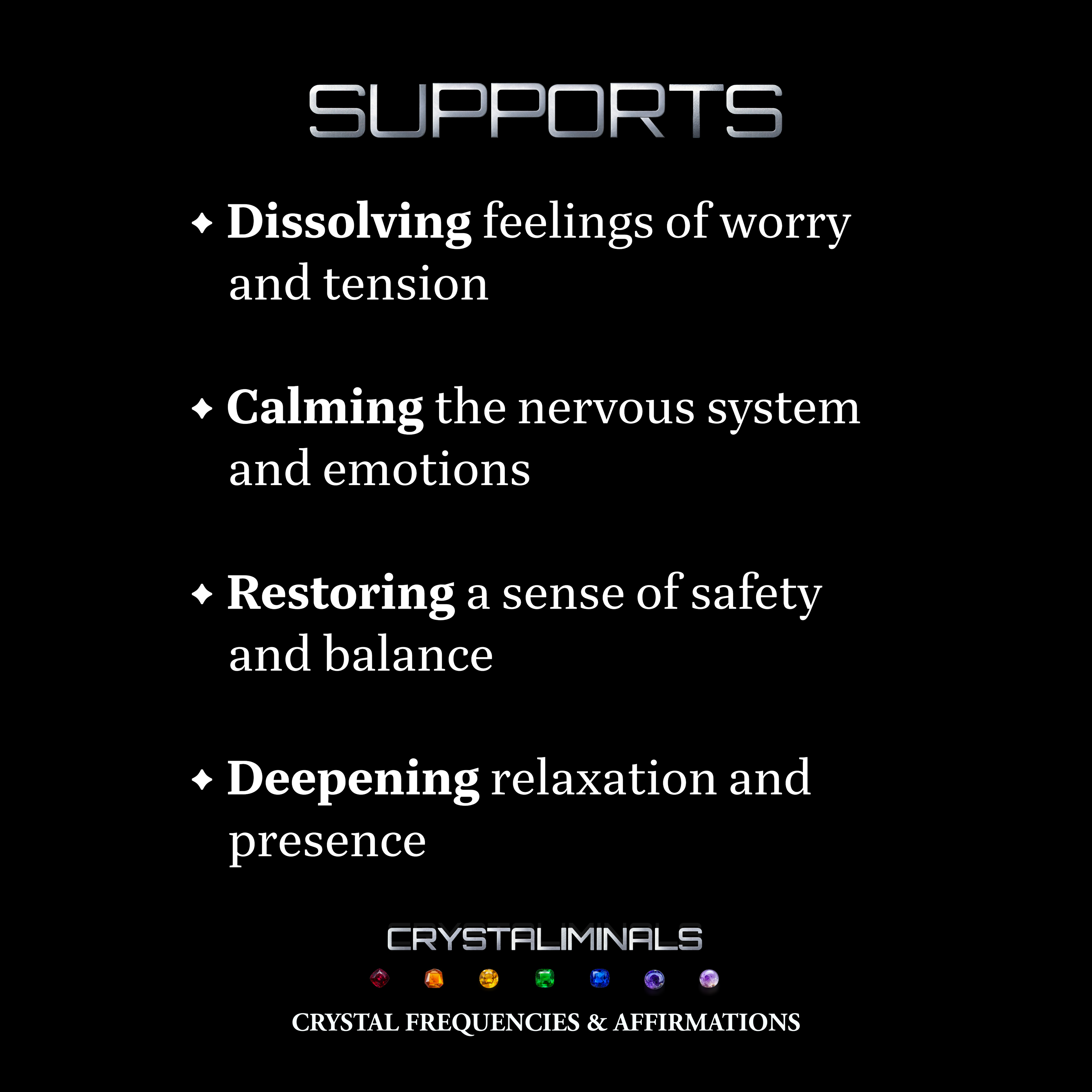 Anxiety Formula - Crystal Frequency Subliminal Audio