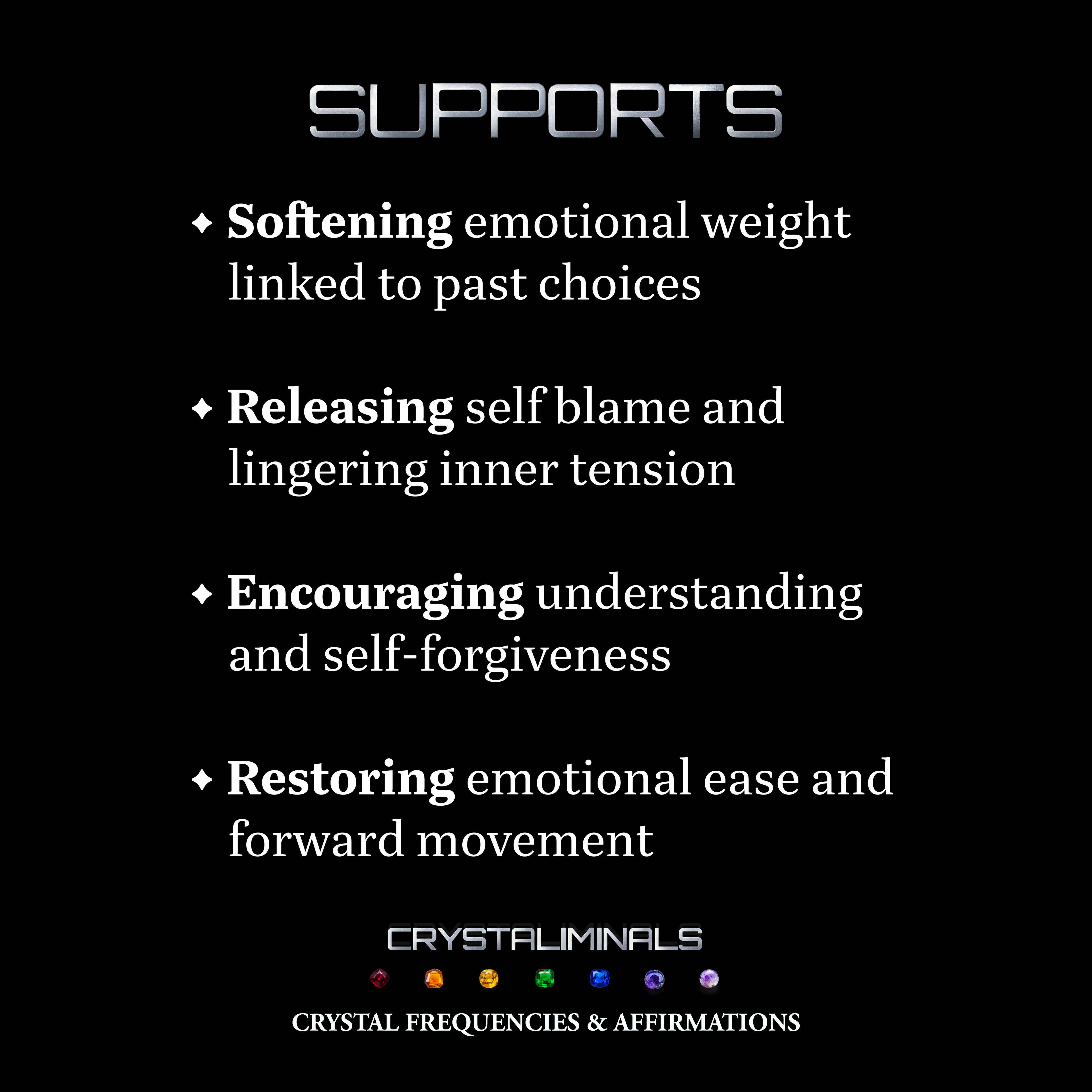 Regret & Remorse - Crystal Frequency Subliminal Audio