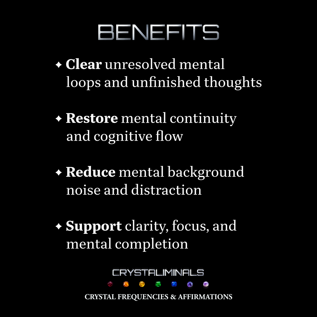 Mental Completion - Crystal Frequency Subconscious Reprogramming Audio