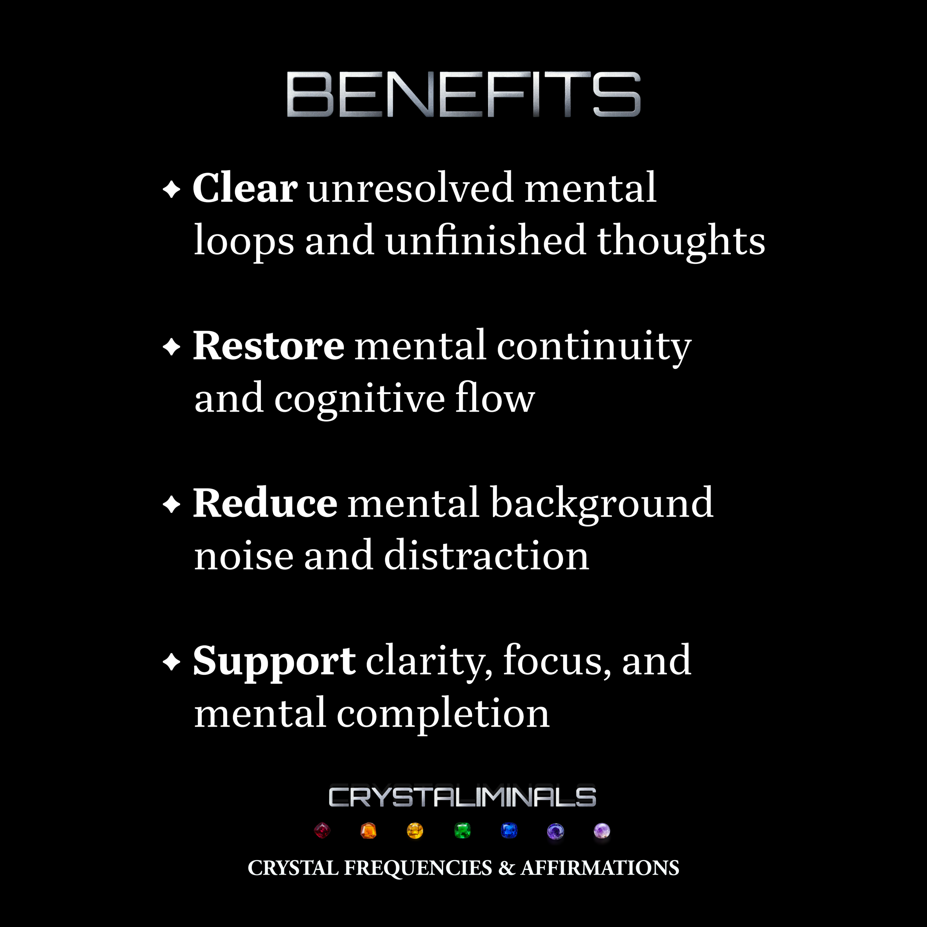 Mental Completion - Crystal Frequency Subconscious Reprogramming Audio