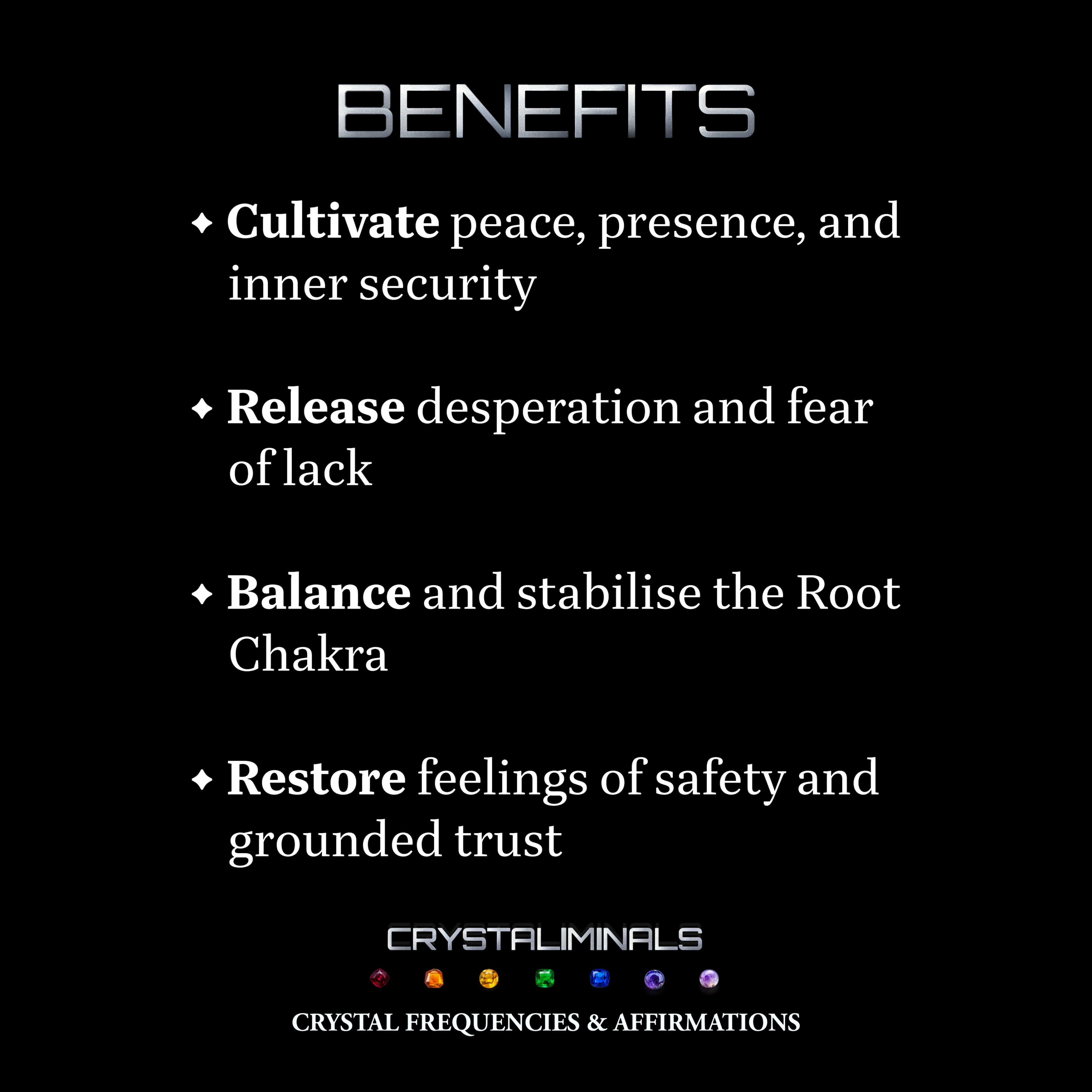 Root Stability - Crystal Frequency Subliminal Audio