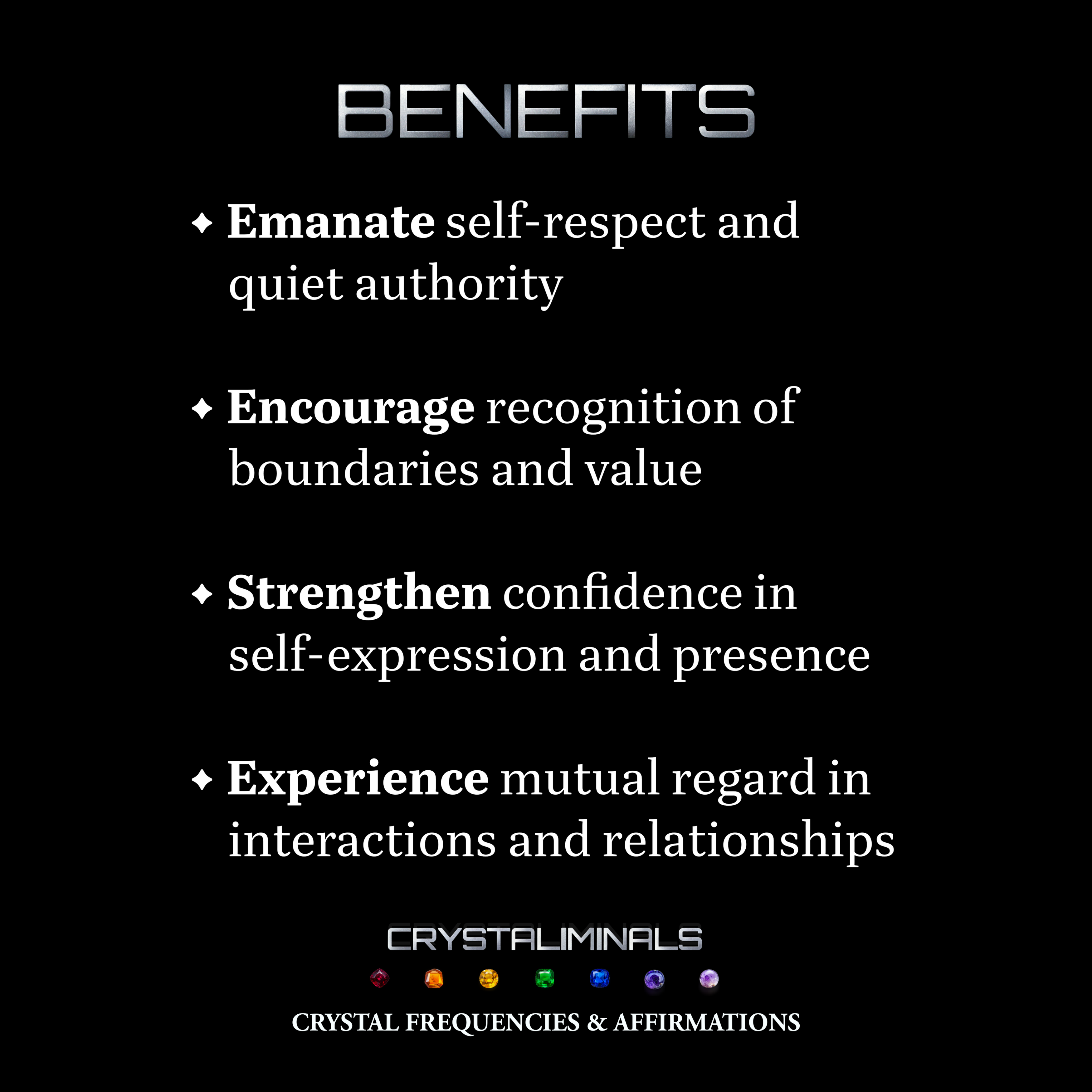 The Feeling of Being Respected - Crystal Frequency Subliminal Audio