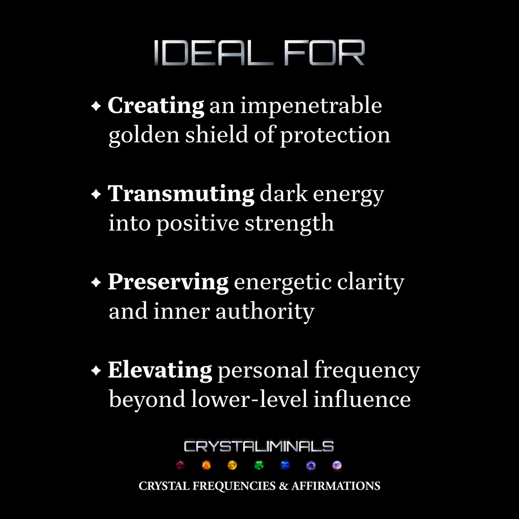 Golden Aura + Psychic Protection - Crystal Frequency Subliminal Audio