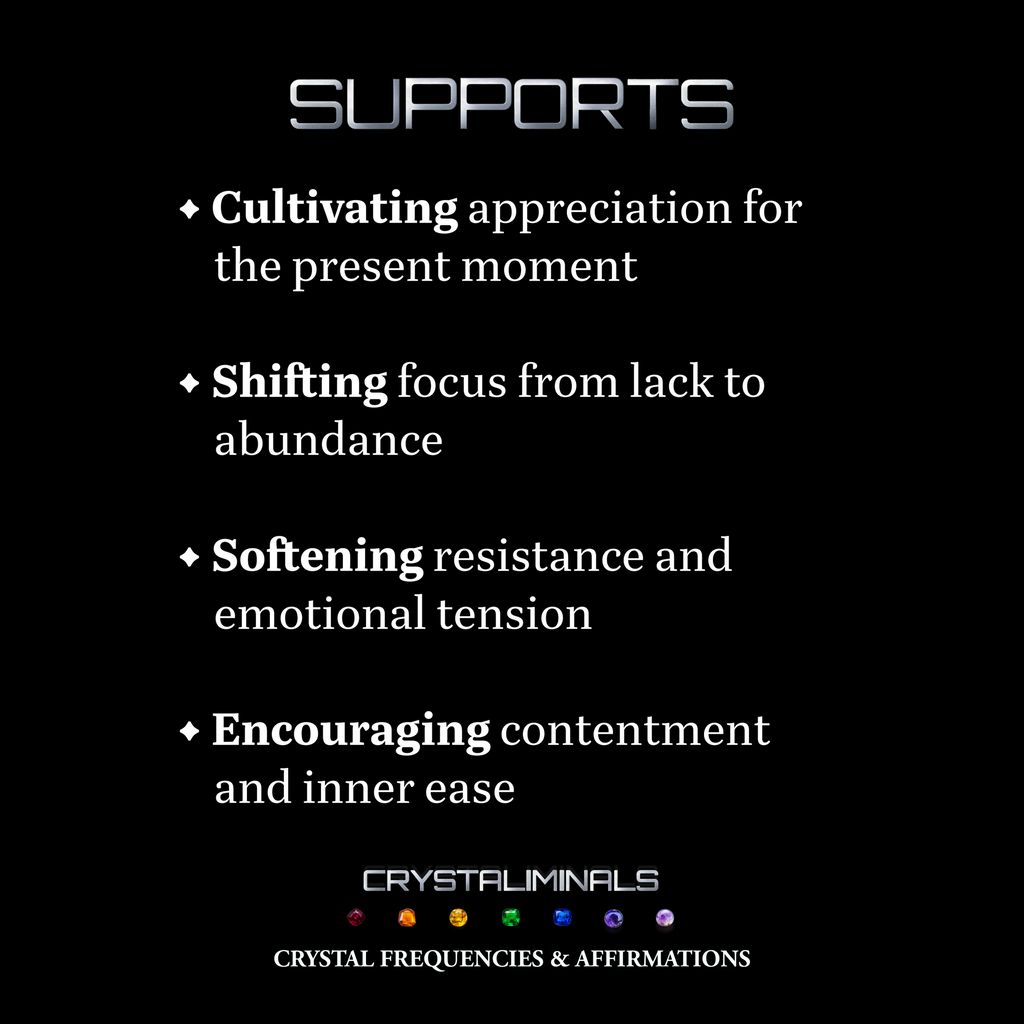 Gratitude - Crystal Frequency Subliminal Audio