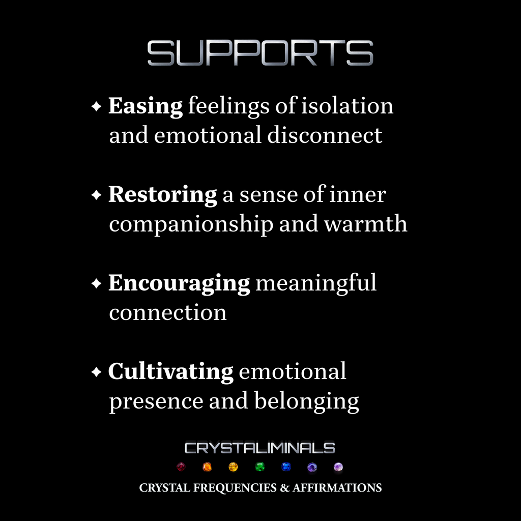 Healing Loneliness - Crystal Frequency Subconscious Repatterning Audio