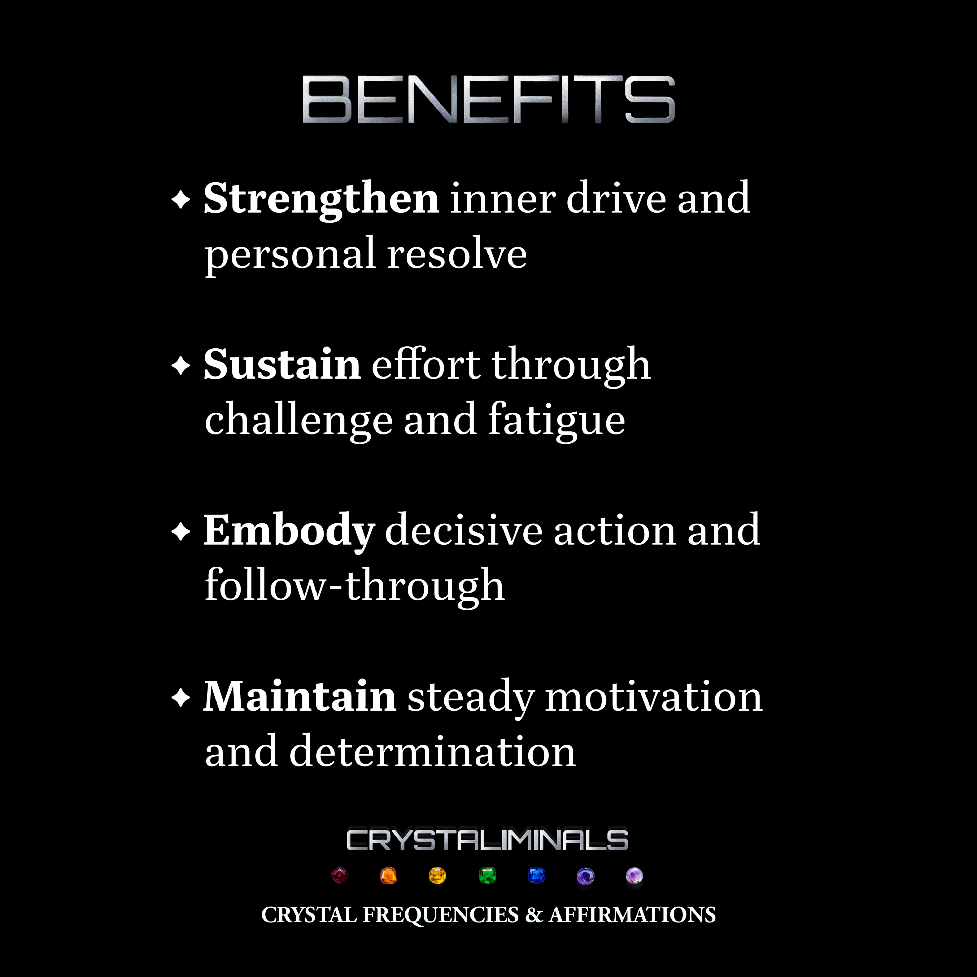 Willpower - Crystal Frequency Subliminal Audio